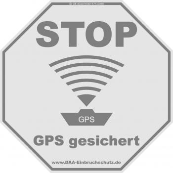 Aufkleber Schiff / Boot - Stop GPS gesichert